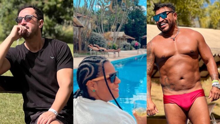 Artistas Thiago Rocha, Sebah Vieira e Janaina do Mar curtem férias no Guarany Eco Resort